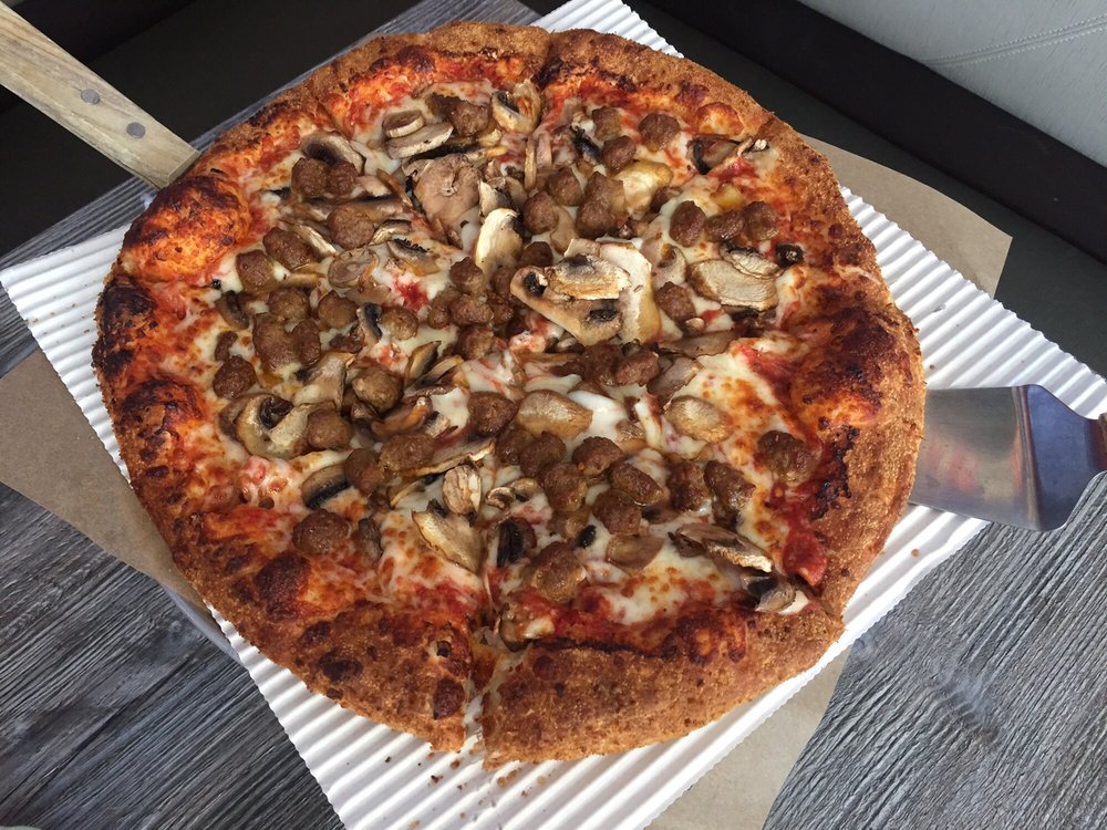 Mushroom And Sausage Pizza Yelp Photo Of Canadian Pizza Grill Long Beach Ca United States Mushroom