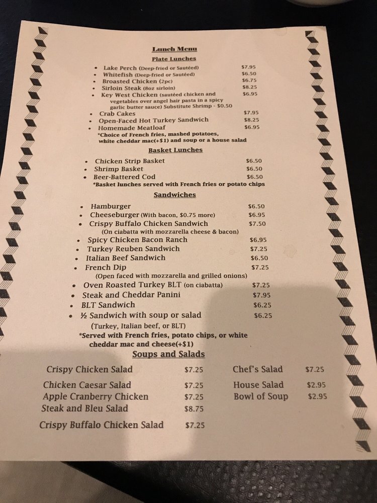 lunch menu yelp