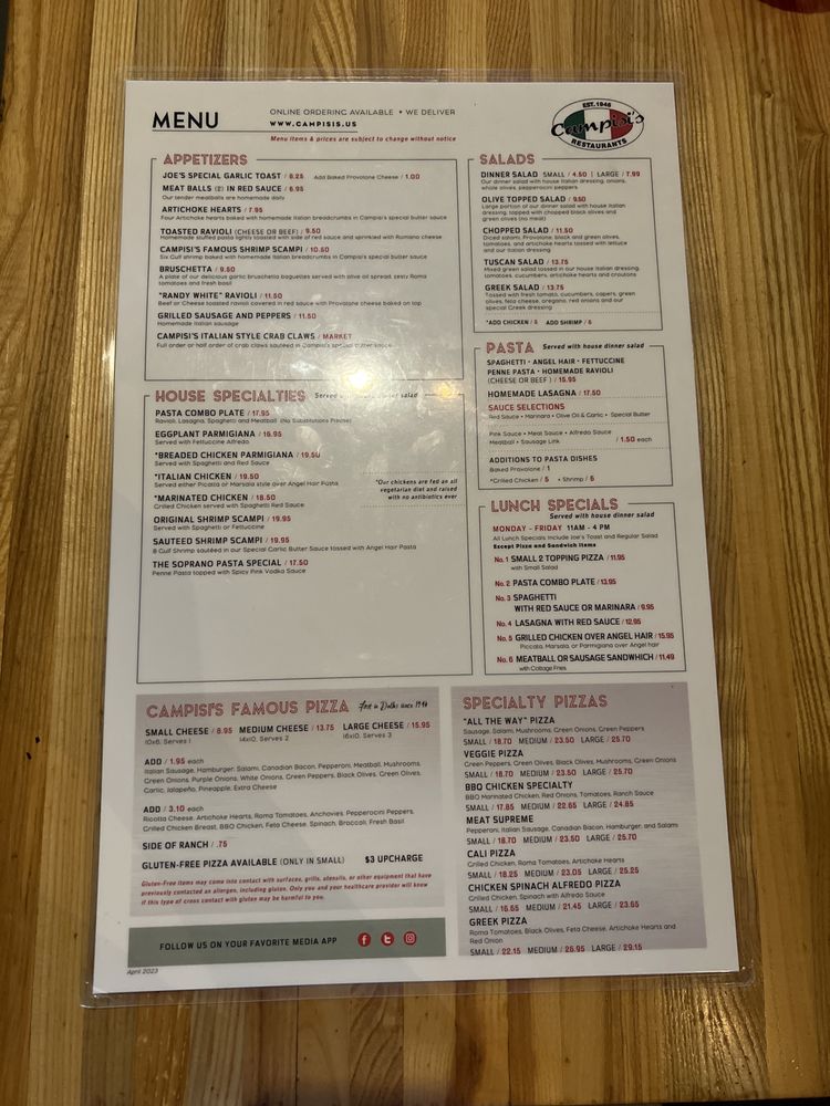 Campisi's Restaurant - Coit & Campbell