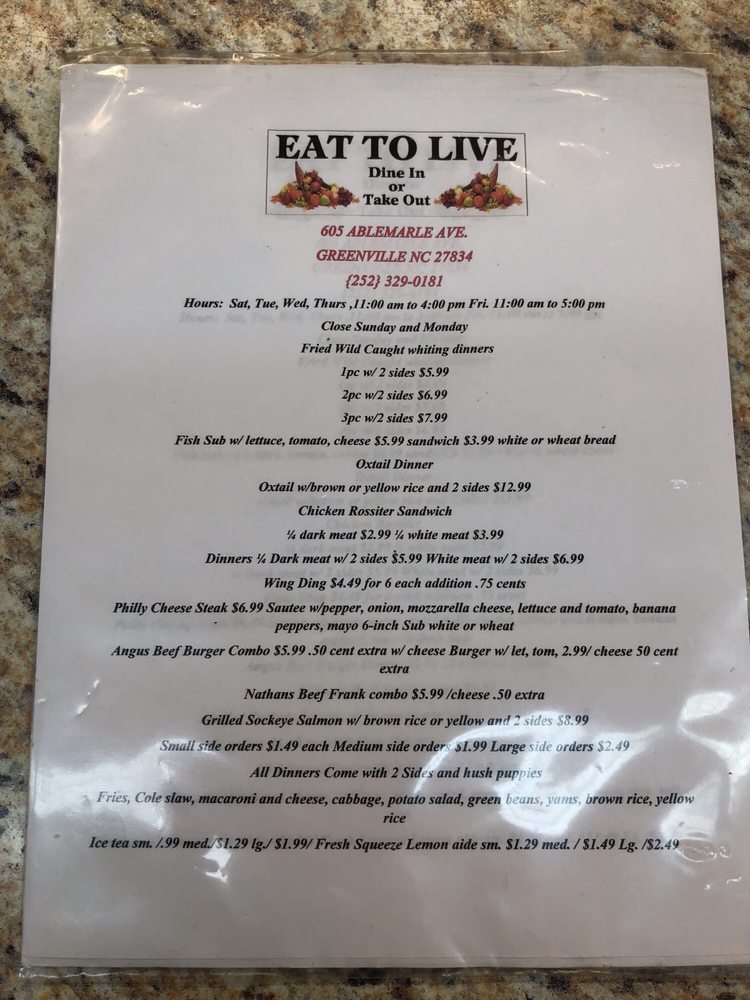 Eat To Live