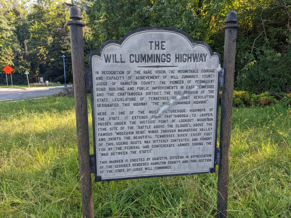 The Will Cummings Highway Marker