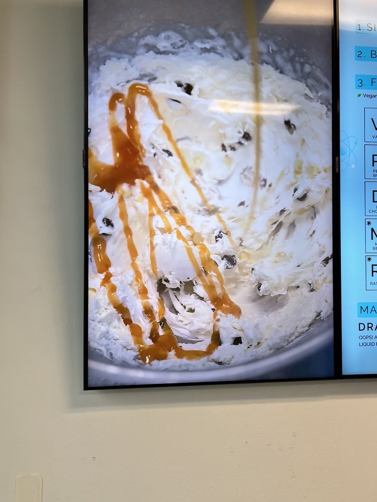 Frozen nitrogen Ice Cream