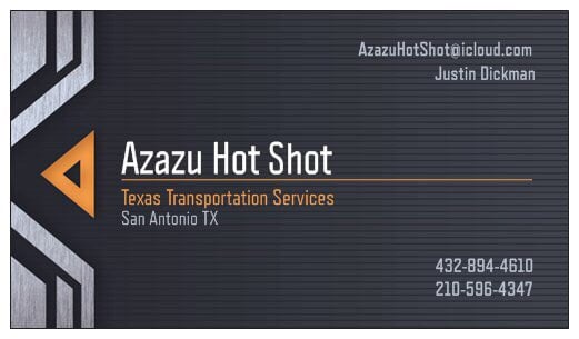Azazu Hot Shot Vehicle Shipping San Antonio Tx Phone Number Photo Of Azazu Hot Shot San Antonio Tx United States