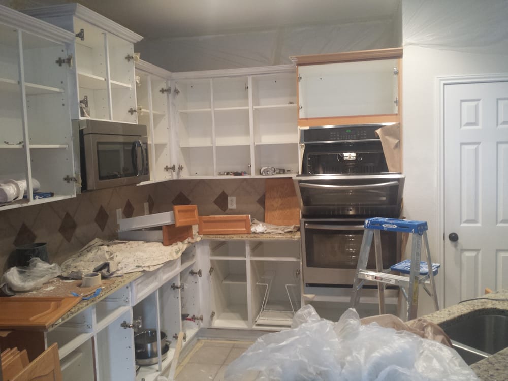 Kitchen Cabinets Repaint After Water Damage Insurance Claim Photo Of Patchmasters Austin Tx United States Kitchen Cabinets Repaint After Water
