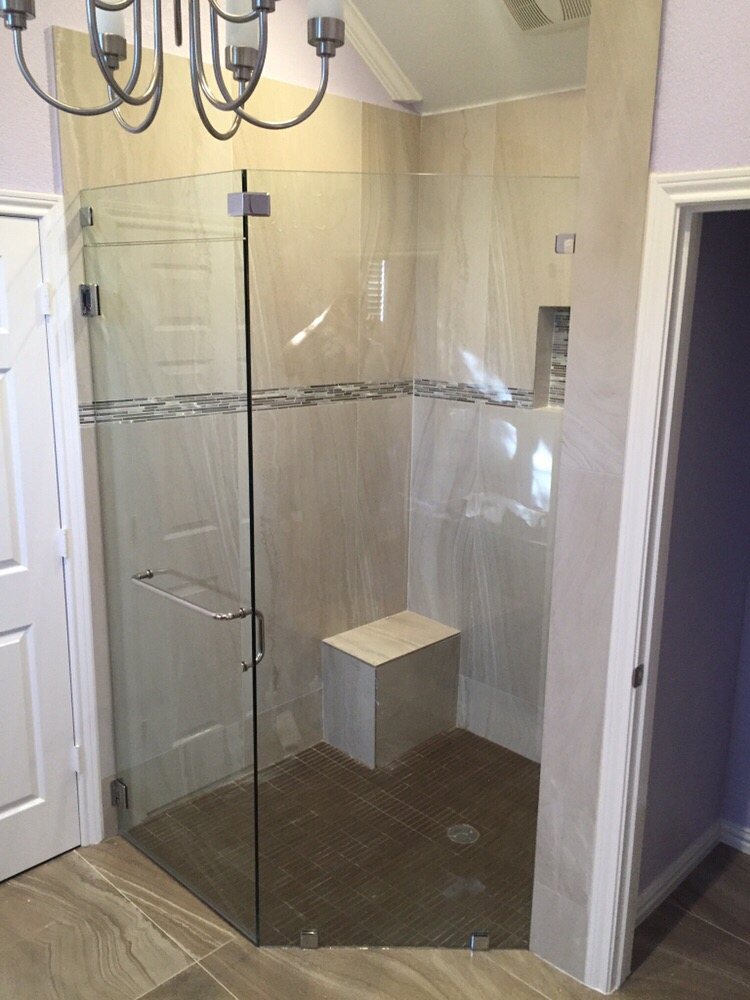 Frameless Shower Enclosure Yelp Photo Of Plano Shower Door Tx United States Frameless Enclosure