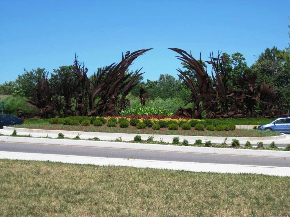 sculpture/garden near corner of Hampton/Concourse and Clayton. Yelp