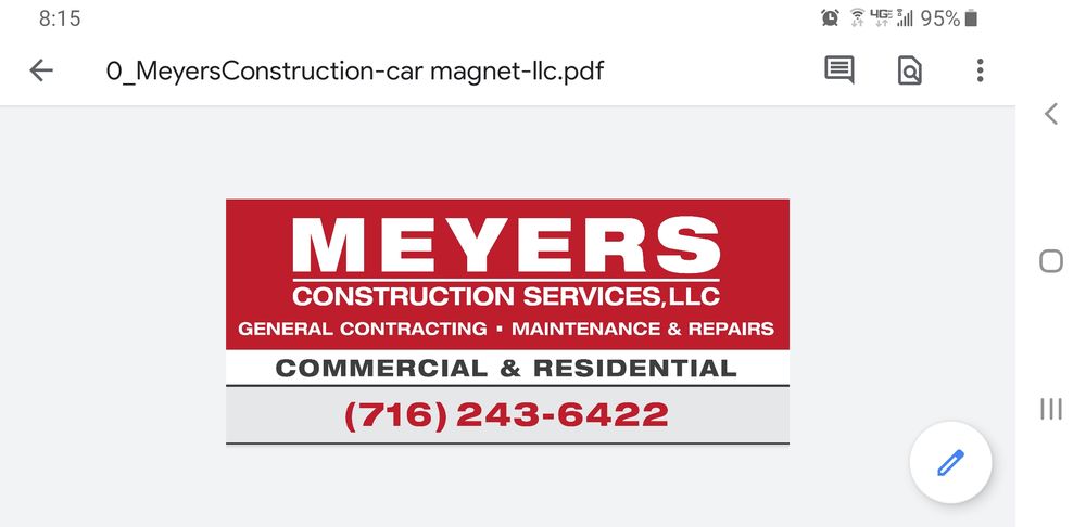 image of business Meyers Construction Services