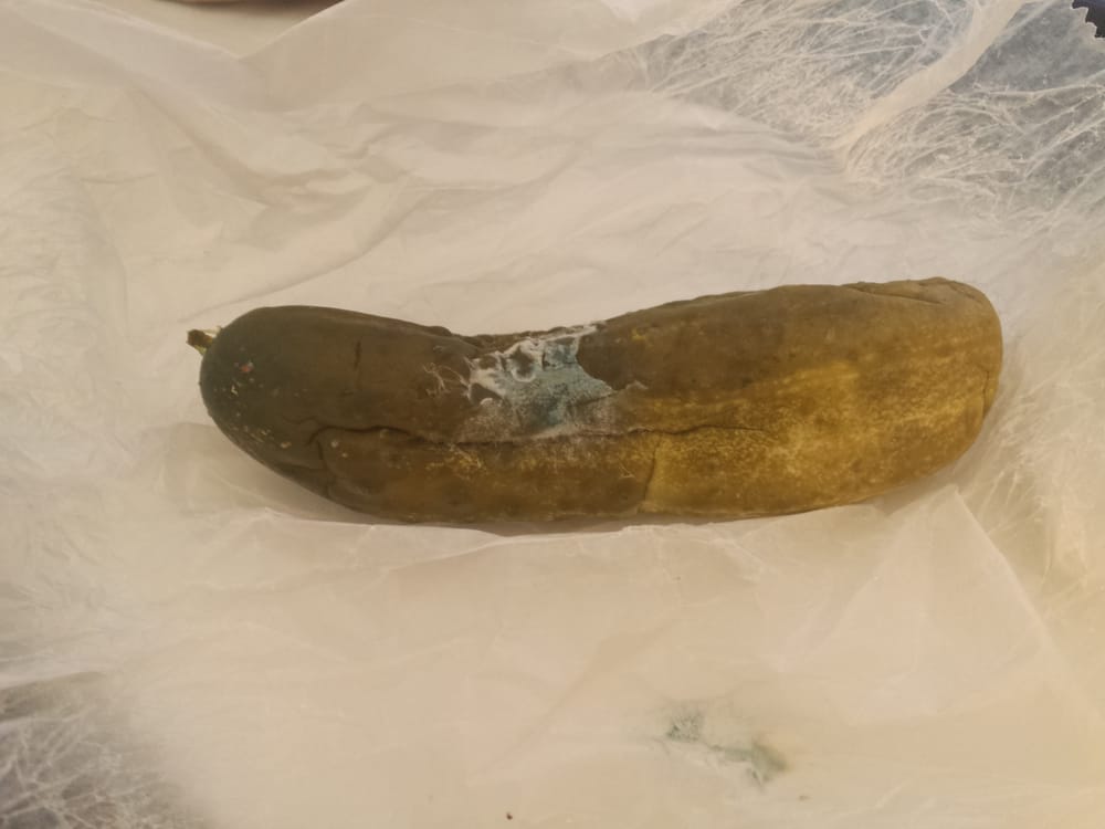 Really disappointed. I got a moldy pickle for 2 dollars here. Wont be