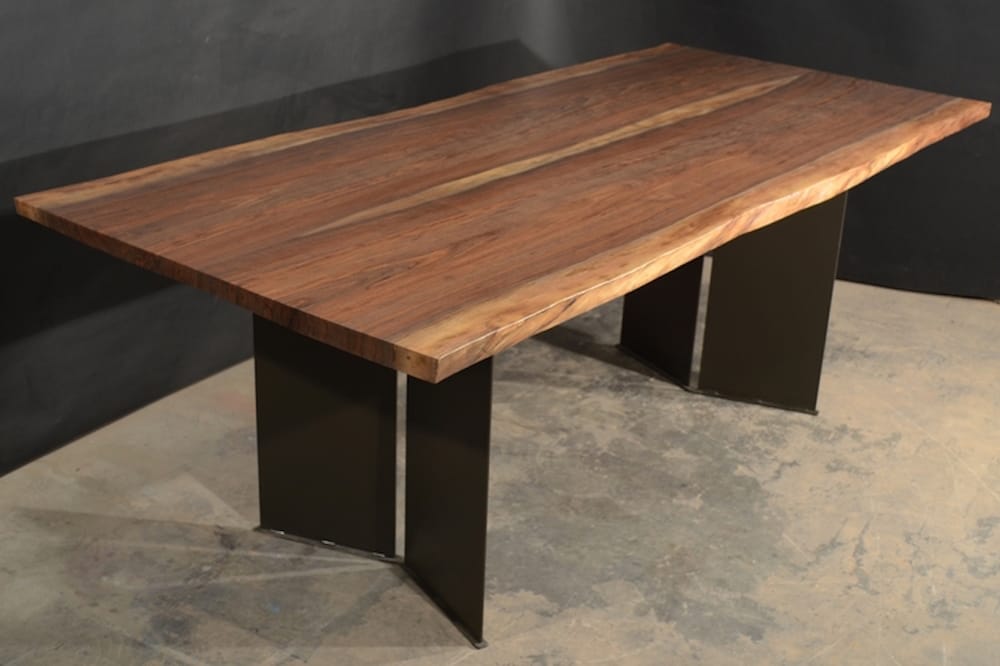 Black Walnut Dining Table With Chevron Base Yelp Photo Of Natural Edge Furniture Bend Or United States Black Walnut Dining
