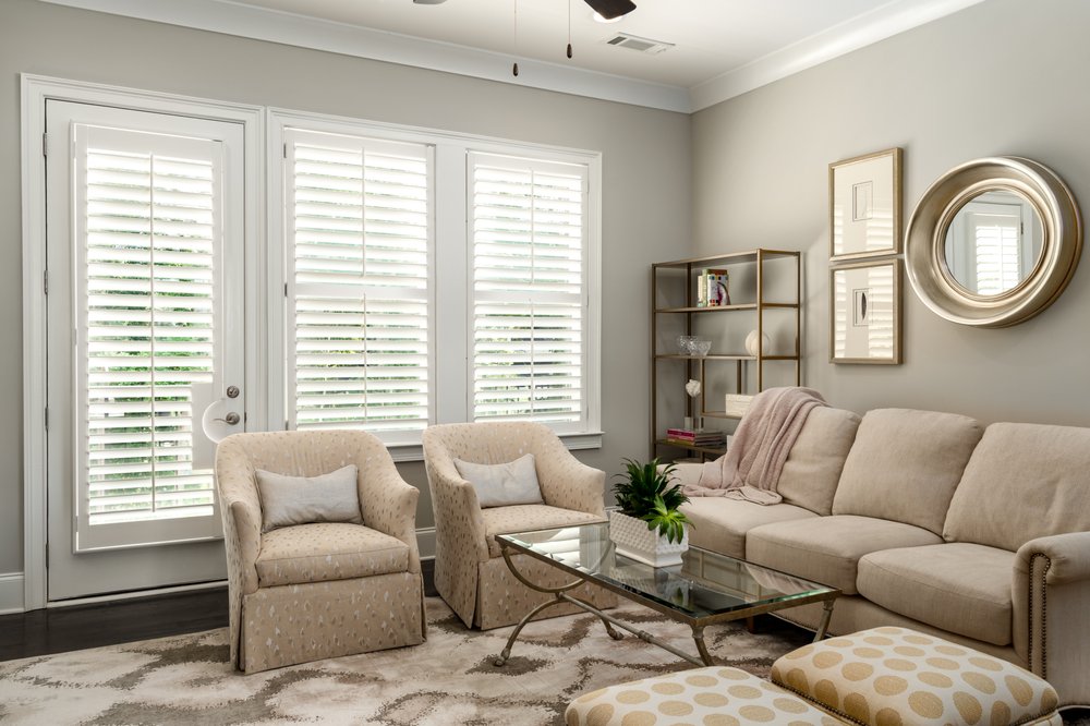 Custom Hardwood Plantation Shutters With 3 5 Louvers In