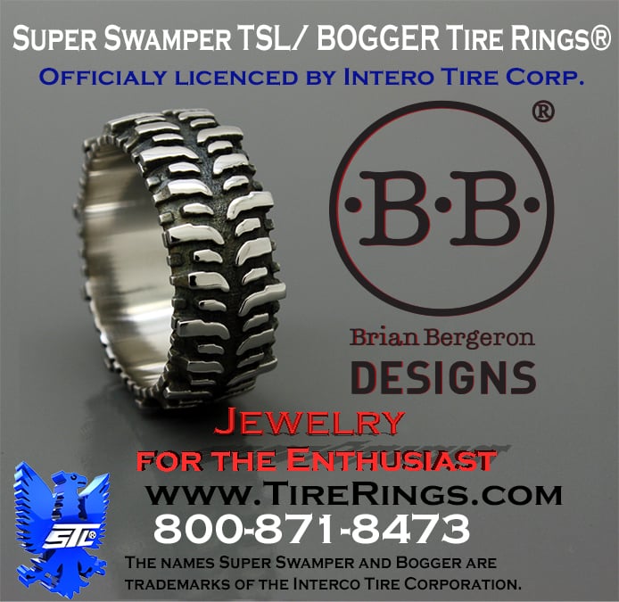 Brian Bergeron Designs Swamper Bogger Tire Rings And Pendants Brian Bergeron Designs Swamper Bogger Tire Rings And Pendants Officially Licensed With Interco Yelp