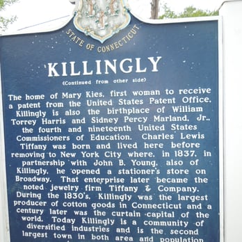 Killingly Historical Marker Landmarks & Historical Buildings