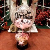 Floral box with helium balloon