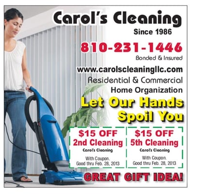 Carol house coupons