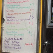 Photo of Groovy Guys Fries - Indianapolis, IN, United States. Menu of the day (aug 2016)