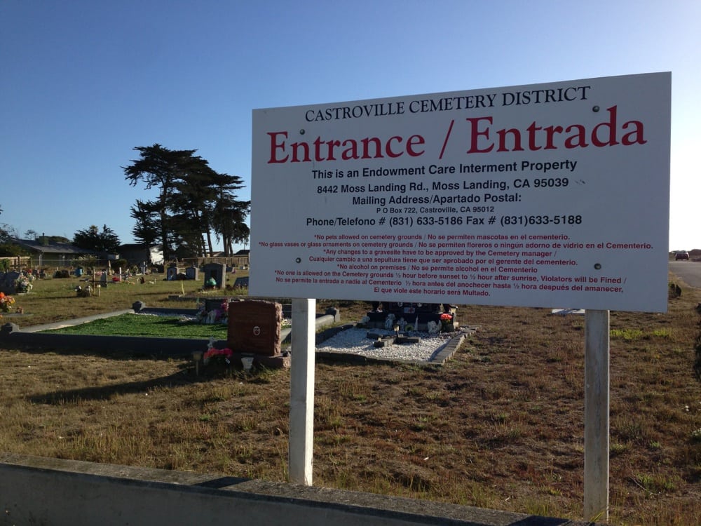 Castroville Public Cemetery District Funeral Services & Cemeteries