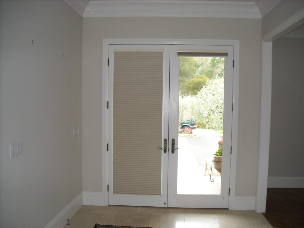 Cordless Honeycomb Shades For French Doors Yelp Photo Of Accent Shutters Blinds Bwood Ca United States Cordless Honeycomb