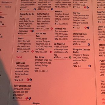 Khao Street Food Killarney Menu Khao Street Food Killarney Menu