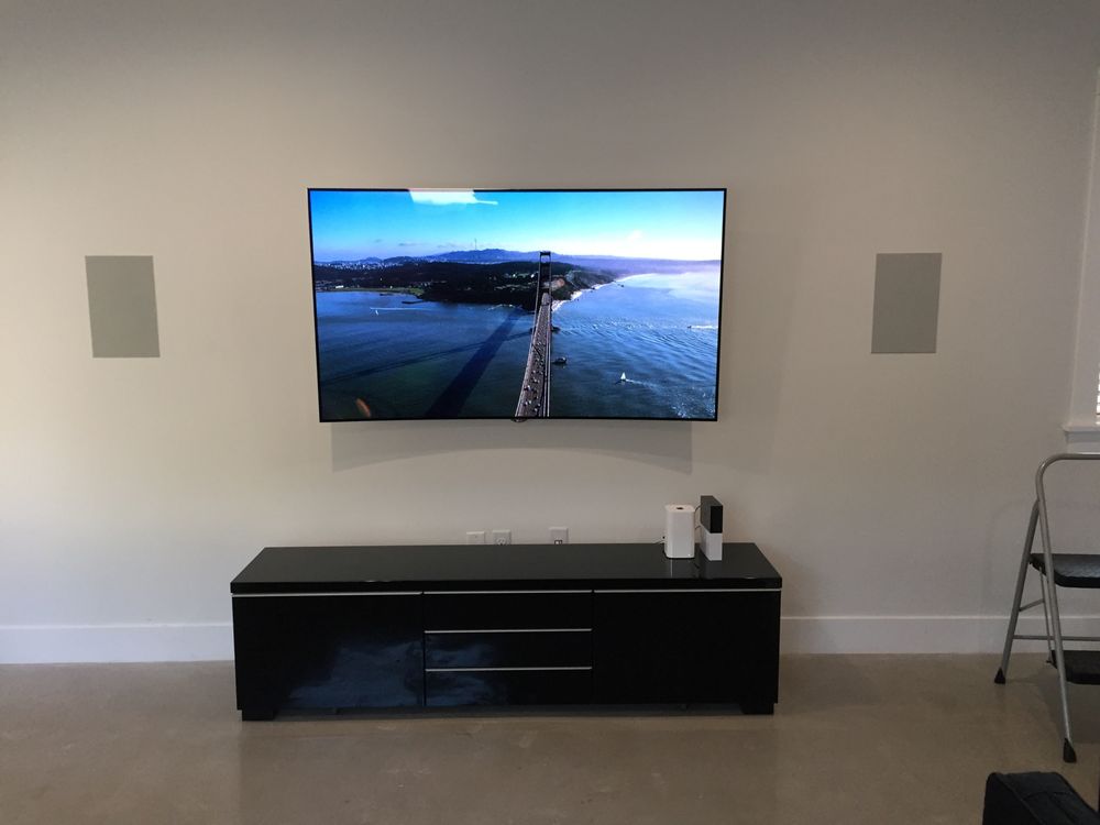 Flush In Wall Speakerounted Curved Oled Screen Yelp 40 Photos For Galaxy Home Theatres