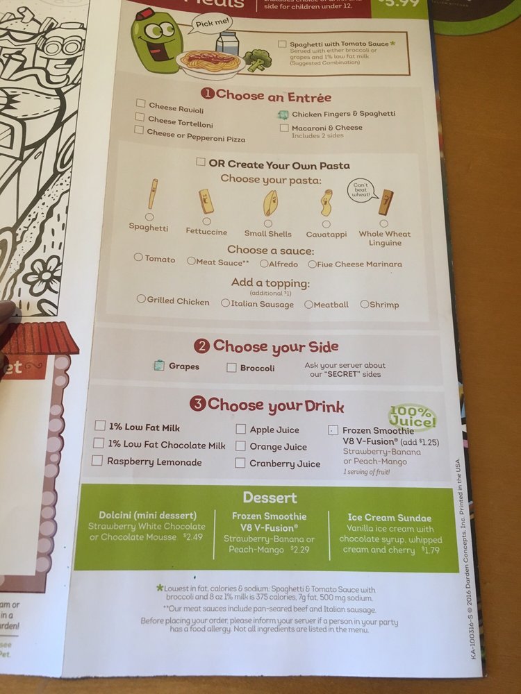 Kids Under 12 Yelp 96 Photos For Olive Garden Italian Restaurant