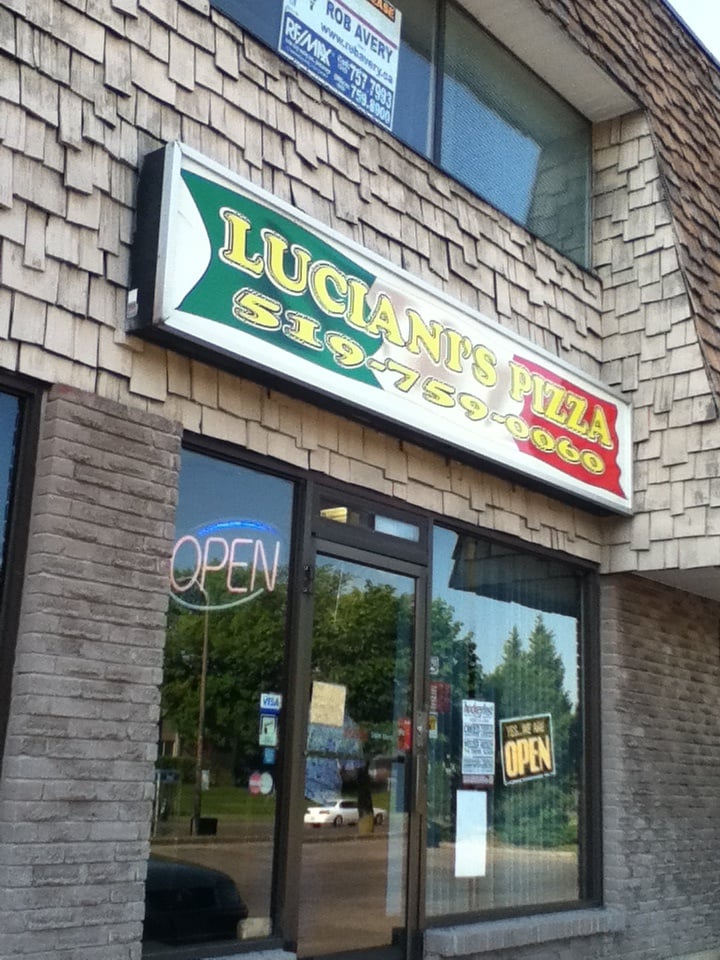 Luciani’s Pizza Pizza 241 Dunsdon Street, Brantford, ON