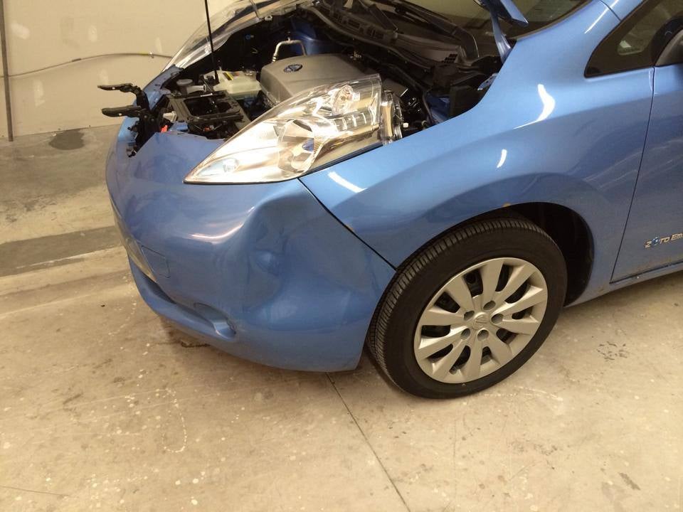 Per Fender And Frame Damage Notice How The Factory Paint Does 10 Photos For Dents Charlotte