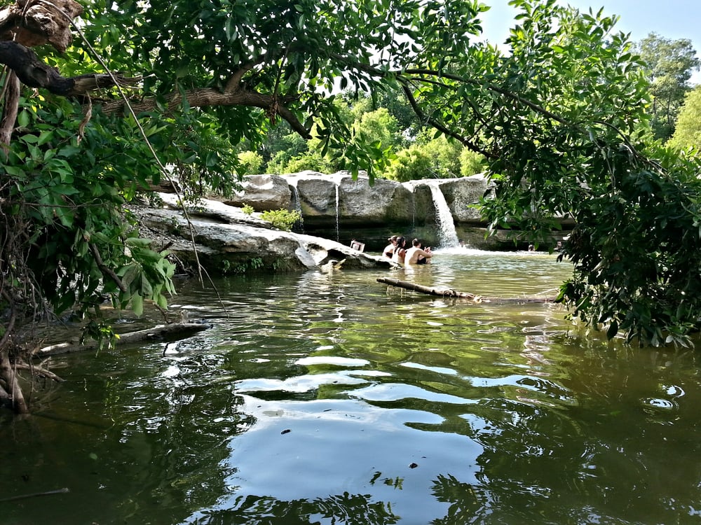 Lower falls at McKinney Falls State Park in Austin