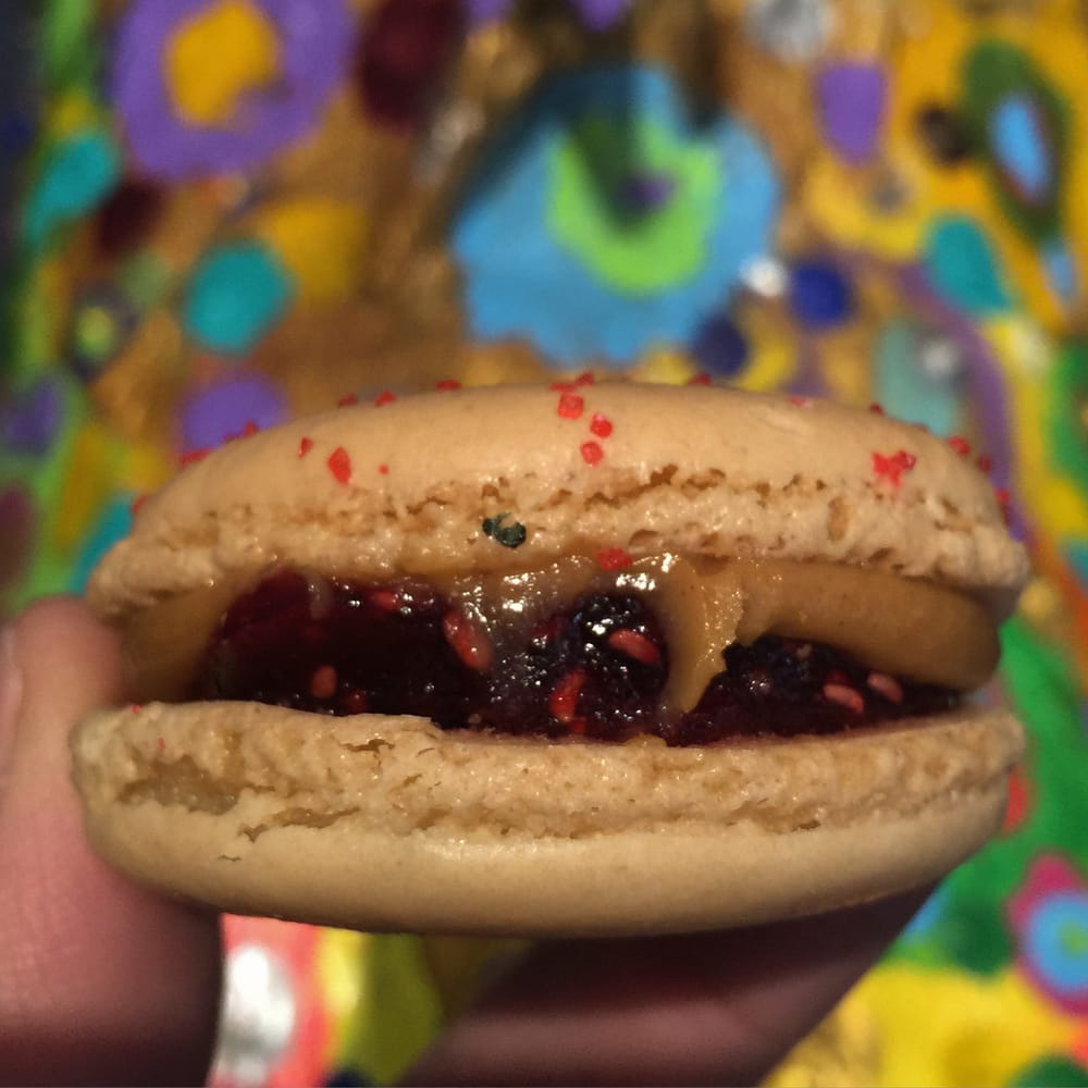 Peanut Er Jelly Macaron One Of The Best Macarons Ever Yelp Photo Of Macaron Café New York Ny United States Peanut Er