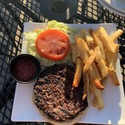 Photo of Palmetto Restaurant & Ale House - Greenville, SC, United States. Veggie burger - pretty good ...