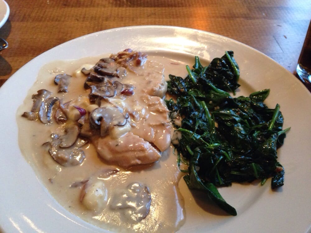 Chicken Marsala with Sautéed Spinach. Yelp