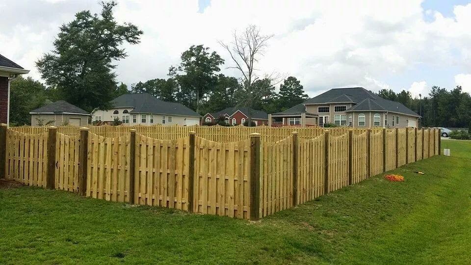 6 Scalloped Shadow Box With Flat Caps Yelp Photo Of Warner Robins Fence Company Ga United States 6
