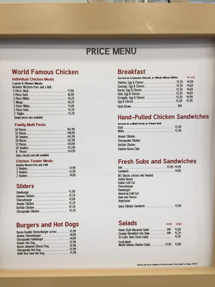 Royal Farms Menu Prices How do you Price a Switches?