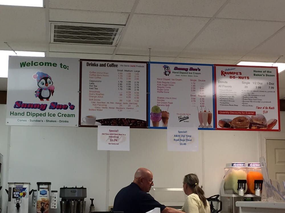 Sunny Sue’s Hand Dipped Ice Cream Donuts 998 Arden Nollville Rd, Inwood, WV Yelp