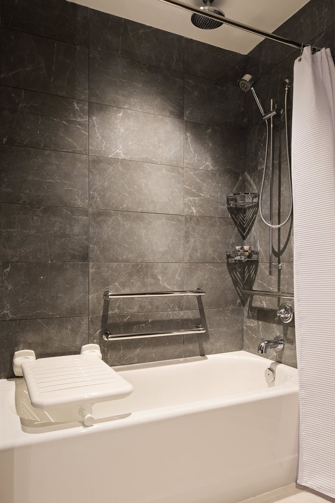Ada Accessible Guest Bath With Bathtub Yelp Photo Of Ac Hotel By Marriott Gainesville Downtown Fl United States