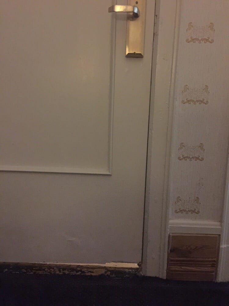 Nice Hole Gap At The Bottom Of Entry Door No Wonder I Heard Photo Of The Congress Plaza Hotel Chicago Il United States Nice Hole