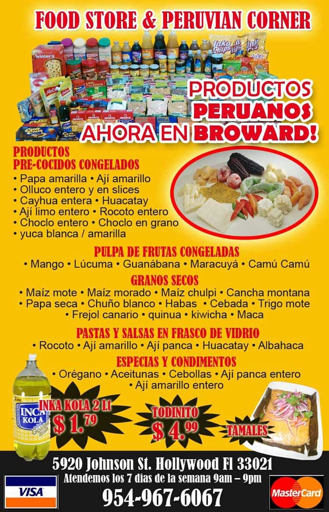 Food Store & Peruvian Corner Gift Card Hollywood, FL Giftly