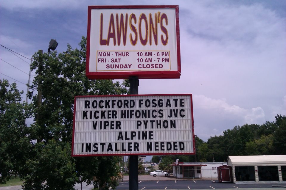 Lawson’s Car Stereo Installation 1556 Gordon Hwy, Augusta, GA