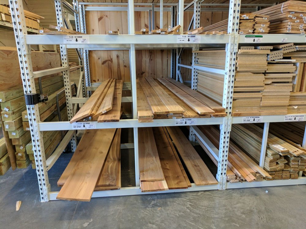 Cedar None At Home Depot Although Some Warped Yelp Photo Of Menards Saint Louis Mo United States Cedar None