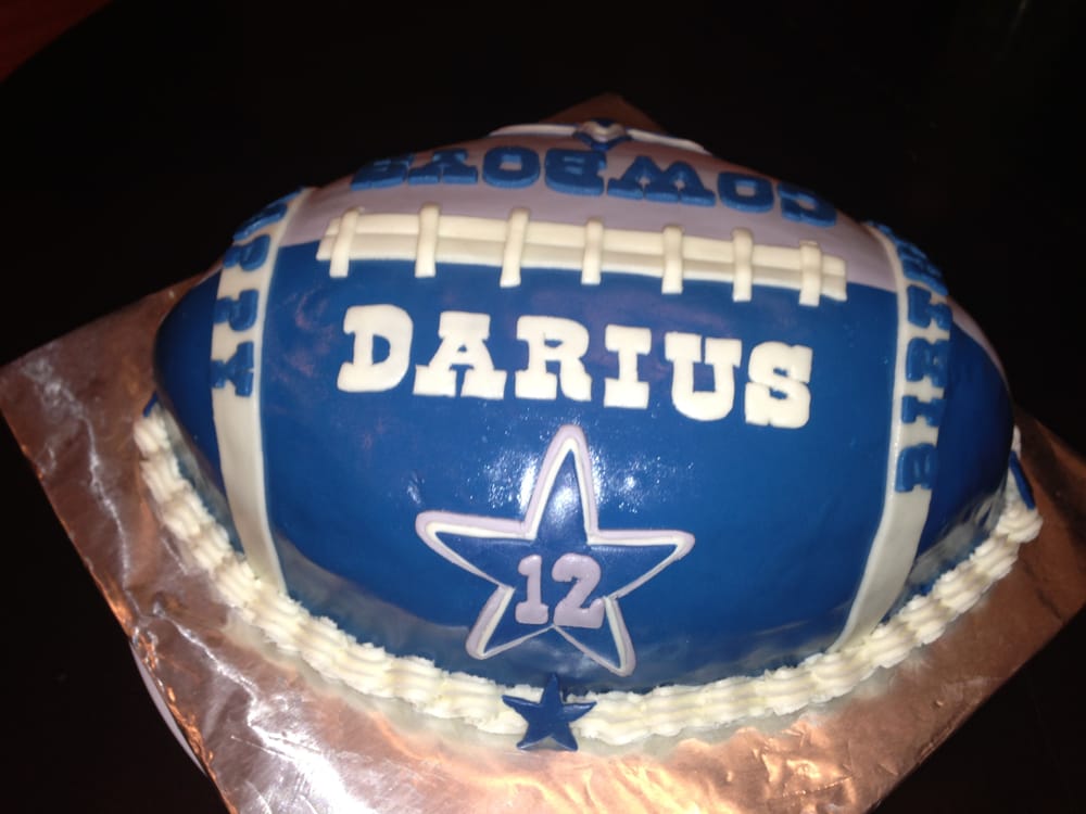 Dallas Cowboys Football Cake Vanilla Butter Cake with