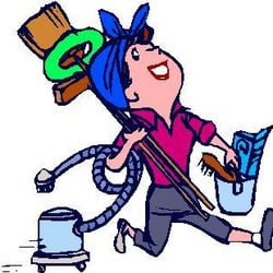 cleaning lady image