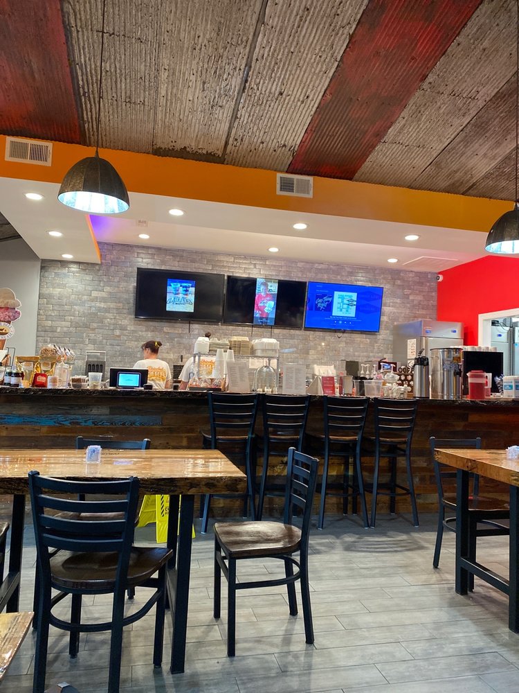 Drizzled Waffles & Coffee