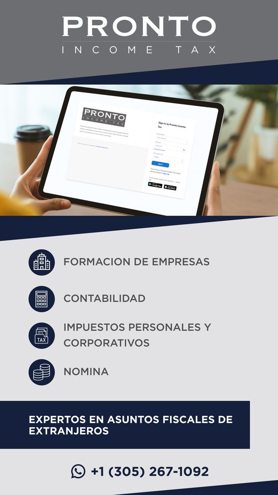 Pronto Income Tax