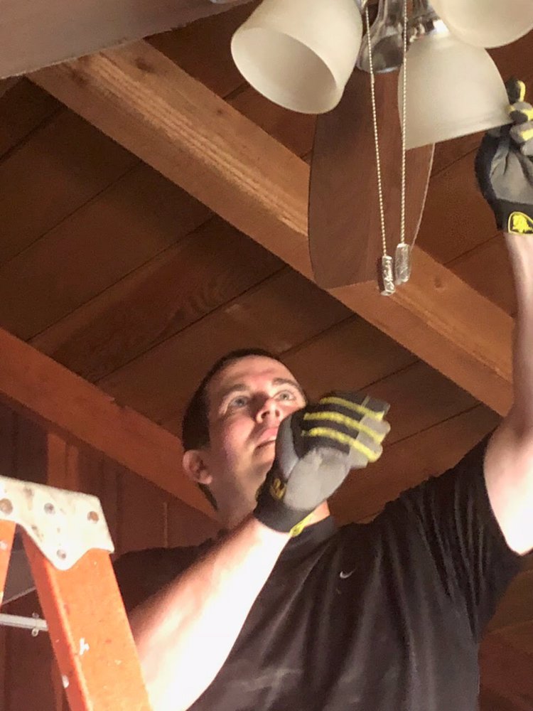 Taking Down One Ceiling Fan Yelp Photo Of Round Tuit Marina Del Rey Ca United States Taking Down