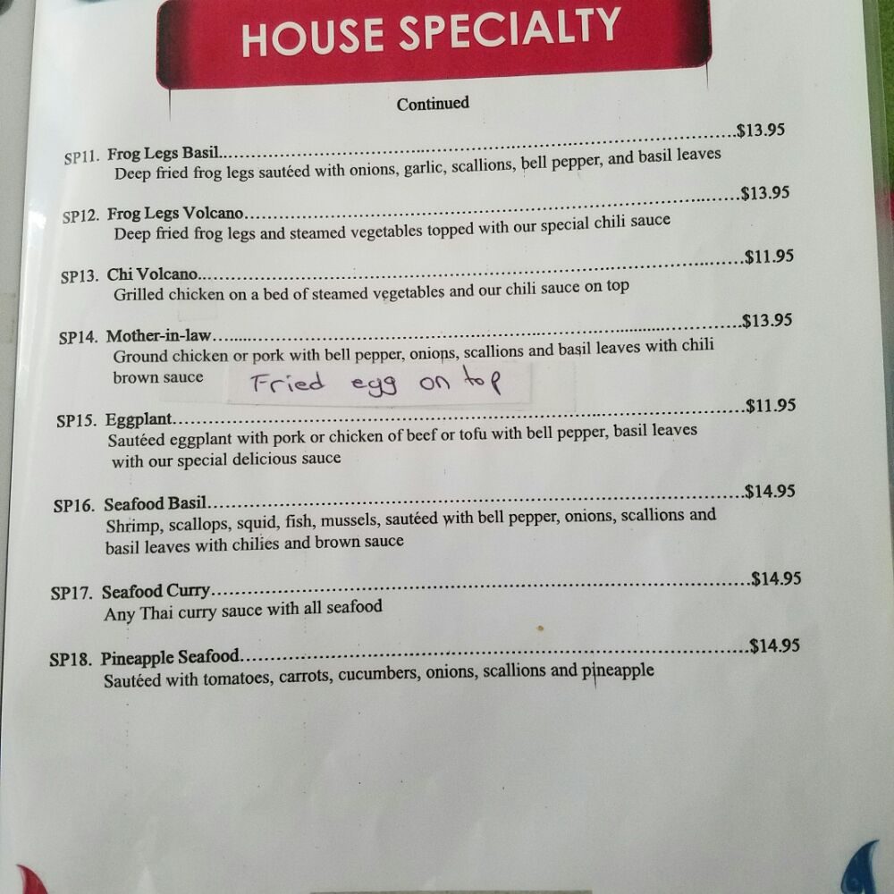 Online Menu Of Thai Kitchen Restaurant Evans Georgia 30809 Zmenu