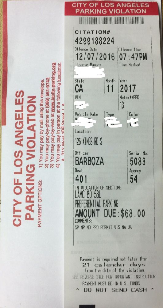 City Of Los Angeles Parking Violation >> I Love La Yelp City Of Los Angeles Parking Violation >> I Love La Yelp