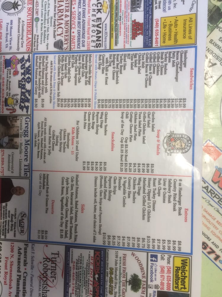 Mom S Country Kitchen Front Royal Va Menu Mom S Country Kitchen Front Royal Va Menu