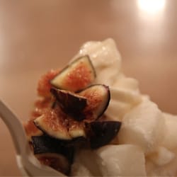 Fraiche Yogurt - Palo Alto, CA, United States. Soy yogurt with fresh fig and Mochi...holla!!