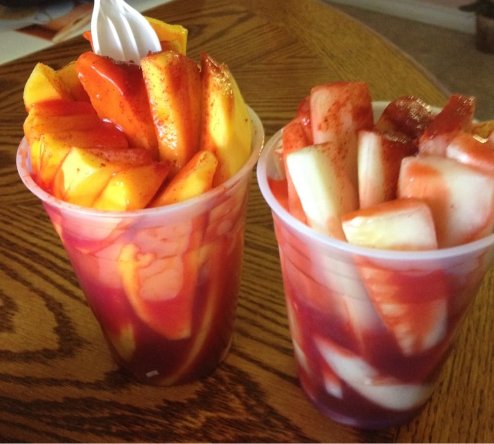 Collection 99+ Pictures Mexican Fruit Cup With Chamoy And Tajin Stunning