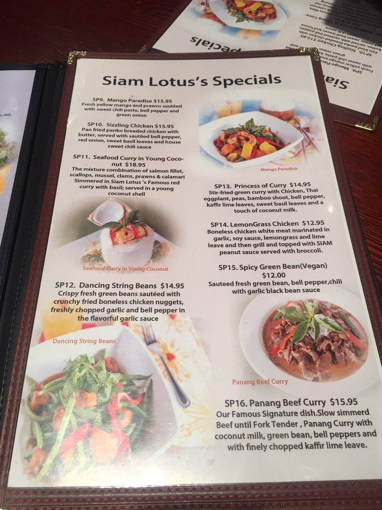 Specials Menu Yelp Photo Of Siam Lotus Asian Kitchen Bar Beaverton Or United States