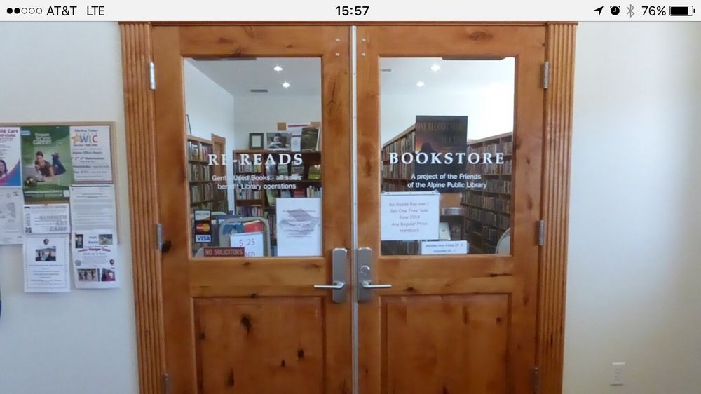 Re-Reads At Alpine Public Library
